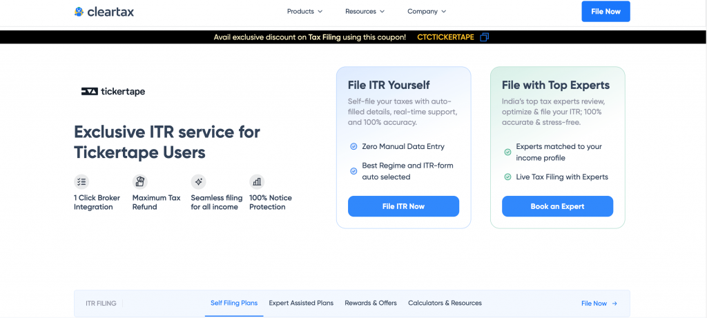 How to File Taxes on US Stocks in India Using Tickertape and ClearTax? Step 6
