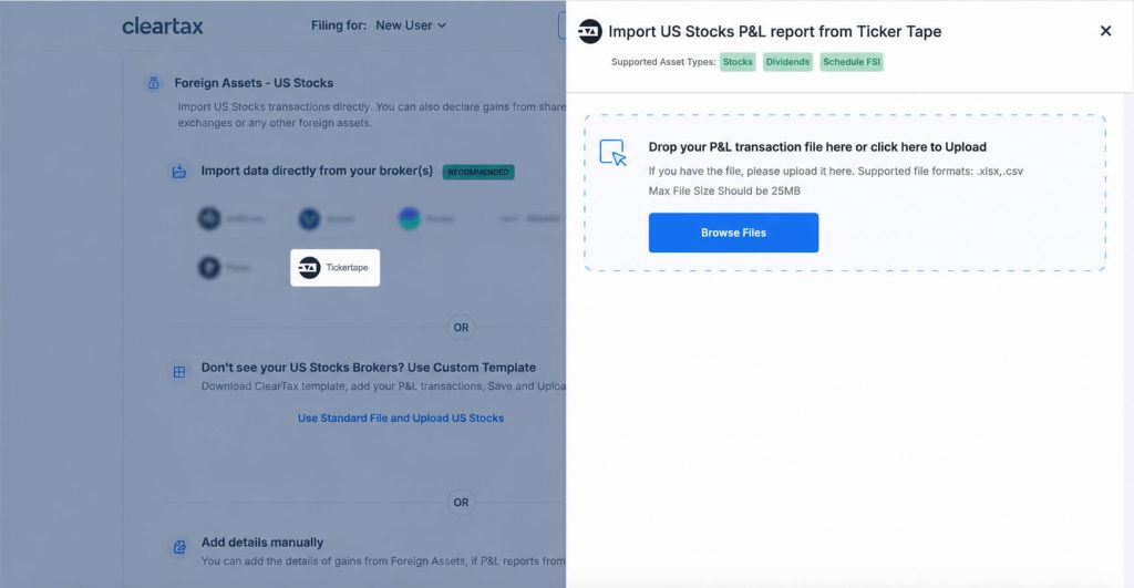 How to File Taxes on US Stocks in India Using Tickertape and ClearTax? Step 8